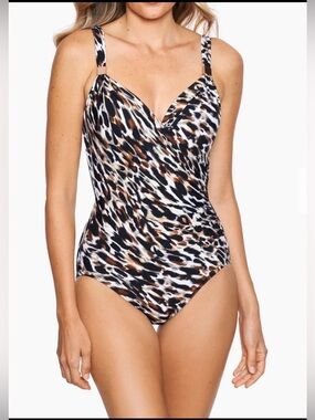 Miraclesuit Siren One Piece Swimsuit in “ Fur Realz “ Animal Print